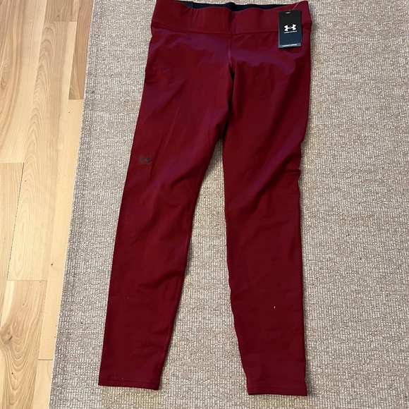 Under Armour compression burgandy leggings - Picture 1 of 4